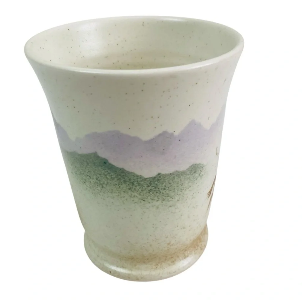 Dano Studio Pottery Cattle Roundup Western Theme Cup 8oz